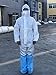 Produktbild CYHX FR Schutzanzug für Kleidung, chemische Schutz, mit Kappe, Arbeitskleidung gegen Säuren, Flüssigkeiten, Pestizide, Virus, Staubschutz (Typ 3/4/5/6) 1 Packung