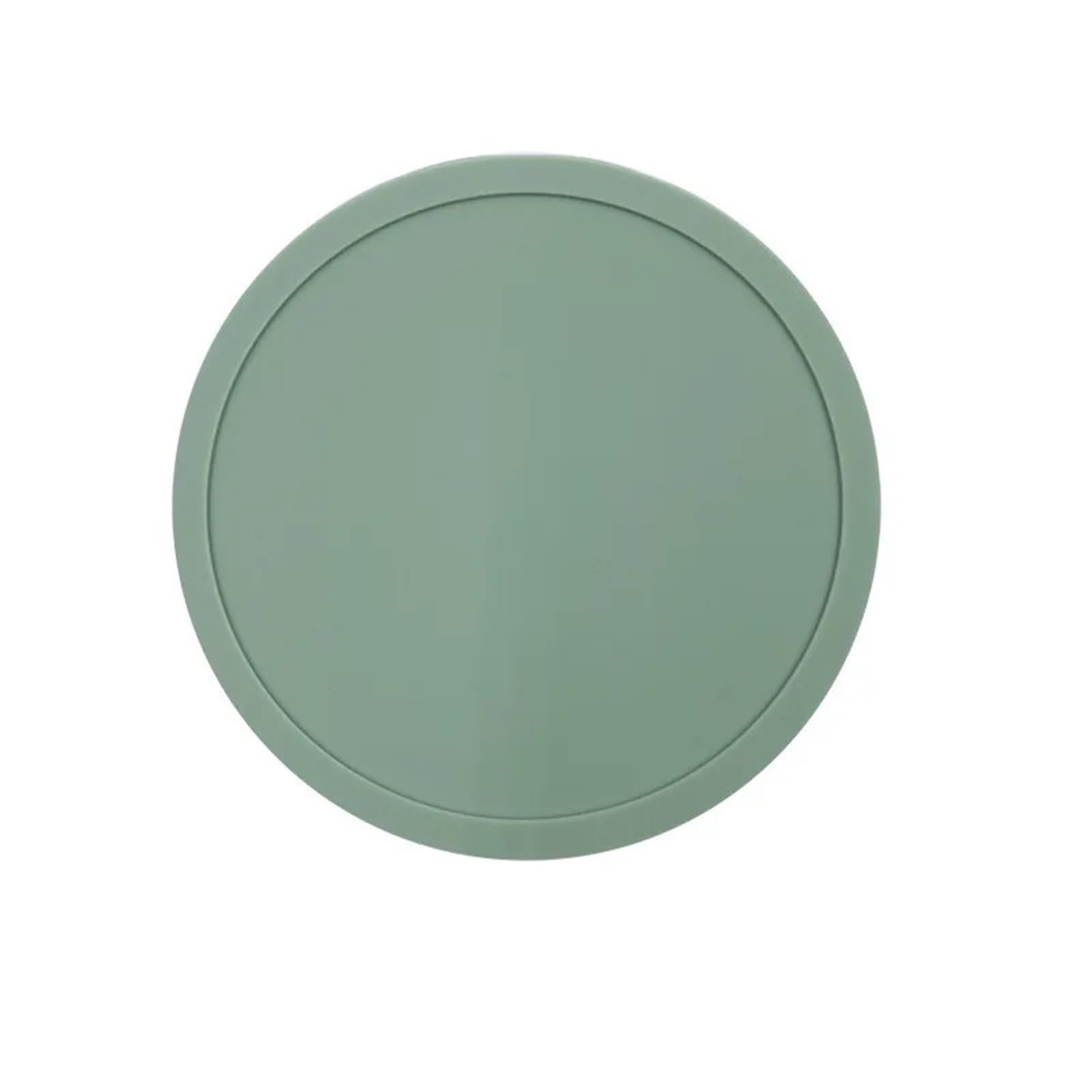 Insulated Coasters 10pcs 9cm Anti Scalding Tea Coaster Silicone Coasters Set Nonslip Drink Heat Resistant Table Pads for Home Decor Dining Table(Green)