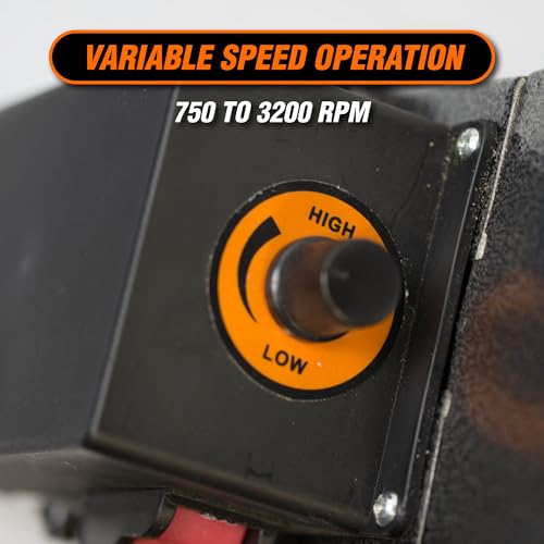 WEN LA3421 3.2-Amp 8-Inch by 13-Inch Variable Speed Mini Benchtop Wood Lathe, Black