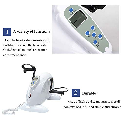 Image of Portable Pedal Exercise Electric Pedal Rehabilitation Trainer, Active and Passive Upper and Lower Limb Rehabilitation Device Led Control Screen Express Four-Speed Adjustableelderly