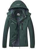 ELLSWOS Womens Winter Coats Waterproof Ski Jacket Warm Snow Jackets Windproof Windbreaker Hooded Raincoat