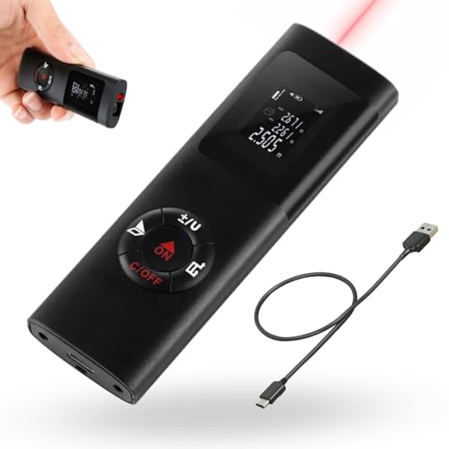 Trena a Laser Digital Medidor de Distância 40m Bateria Recarregável USB C Profissional