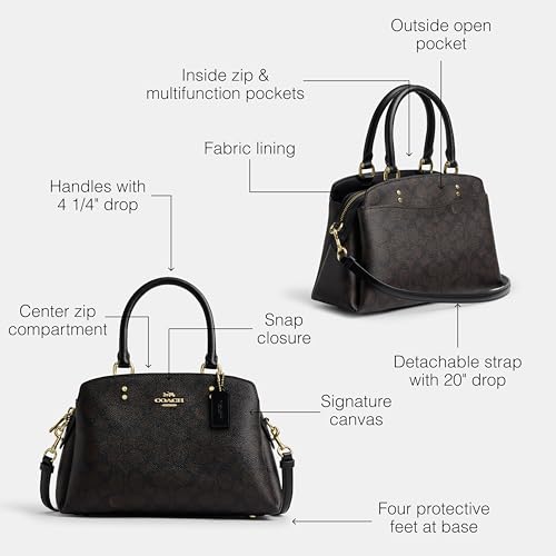 Coach MINI Lillie Carryall, IM/Walnut/Black3
