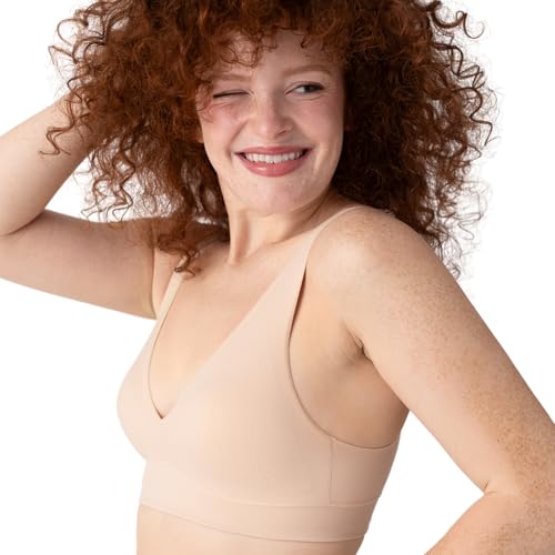 Image of Floatley Cozy Wireless Plunge Bra for Women, Buttery Soft Comfort Seamless Everyday Bra with Embedded Pad