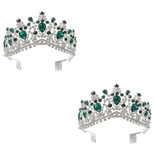 Couronne Mariage avec Peigne Vert VICASKY Fixation Facile pour Bal