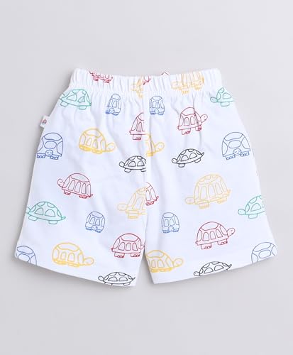 Image of BUMZEE Sky Blue & White Boys Shorts Pack of 3 (Peb9221)