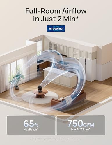 Image of DREO Fan for Bedroom, Desk Air Circulator Fan with Remote, 11 Inch Table Fans for Whole Room, 65ft Powerful Airflow, 120 Vertical Manual +90 Oscillating, 4 Speeds, 8H Timer, 25dB Quiet Fan, Home