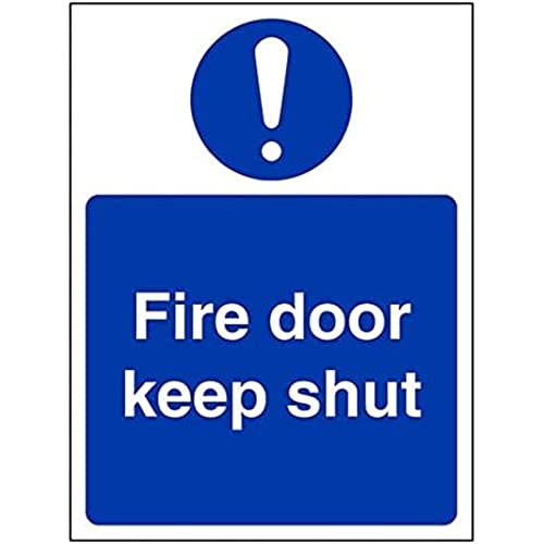Puerta cortafuegos y obligatoria - Puerta cortafuego mantener cerrada - 100 x 150 mm