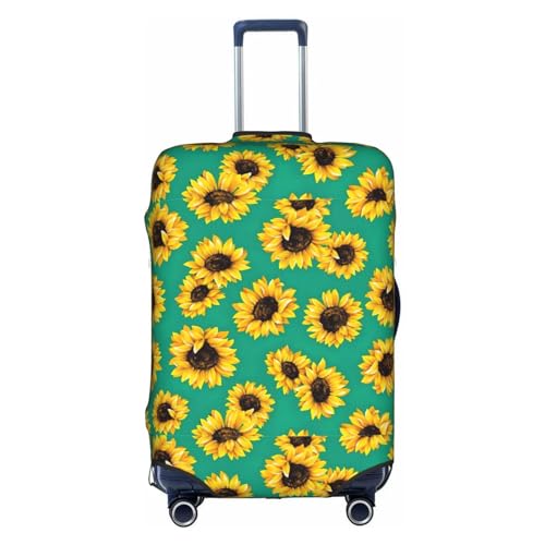 Housse de protection en polyester pour salon printanier motif tournesols blanc