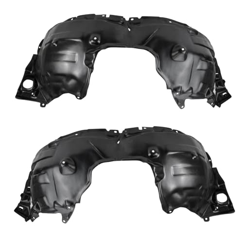 Image of TRQ Front Inner Fender Liner Set Compatible with 2019-2022 Lexus ES300h 2019-2021 ES350 LX1248143 LX1249143