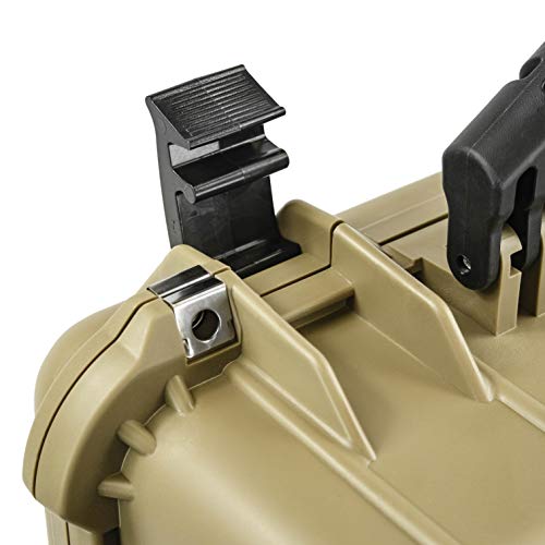 Eylar 20 Inch Large Protective Camera Hard Case Water And Shock Proof With Foam Tan #TOP4