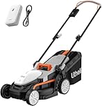 Litheli Tagliaerba Tosaerba a Batteria 33cm, 1x 20V Batteria 4.0Ah, Altezza Regolabile 25-65mm, Sacco 30L, per Prati Fino a 200m²