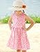 Floral Summer Girls Cotton Dress Fashion Girl Sunny Clothes,E37,5-6 Years(Size 130)