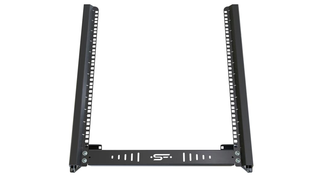 Bandeja Rack 19 Pulgadas 12U - Soporte de Sobremesa para Montaje en Bastidor - Bastidor y Armario para Equipos de Red - Servidor Rack con Ángulo de Inclinación Ajustable