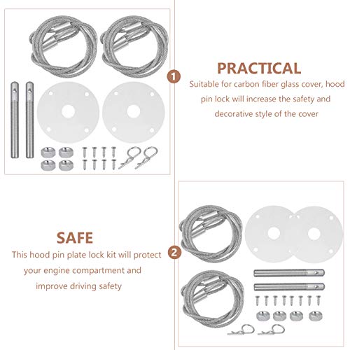 CLISPEED CNC Da Liga de Alumínio Do Carro de Corrida Aparência Kit de Bloqueio Pin Capô Universal