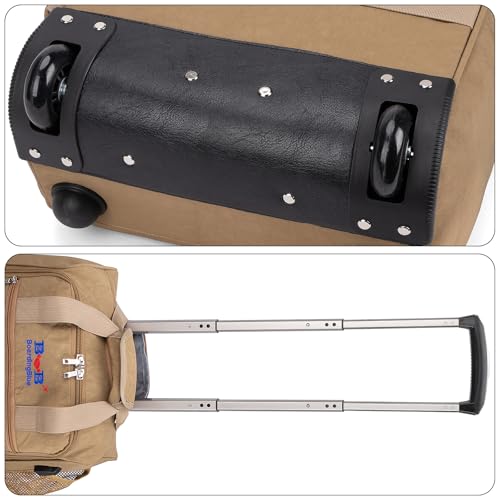 For JetBlue Airlines 17x13x8 Inches Rolling Personal Item Underseat Rolling Travel Bag - Suitable for Major Airlines including Spirit, Jetblue and Frontier- Duffel Bag Design4