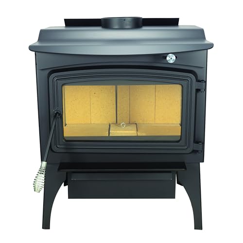 Pleasant Hearth 2,200 Sq. Ft. Wood Stove with Legs and Chrome Handles - Thumbnail 5