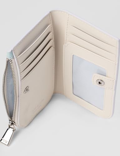 Image of kate spade new york Devin I Love You Script Embossed Leather Small Slim Bifold Wallet