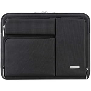 Lacdo 15.6 inch 360° Allround Bescherming Laptoptas voor Lenovo IdeaPad 5/ThinkPad 15, ASUS VivoBook/ZenBook 15, ASUS TUF Gaming 15, 15.6 inch Acer Aspire 5 3, Dell Inspiron 15, HP Envy 15, Zwart