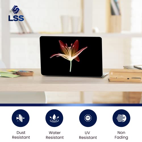 Image of LSS 17 17.3 Inches Laptop Notebook Skin Sticker with 2 Wrist Pads - Reusable Cover Protector Vinyl Sticker Cover Decal Fits 17 inch - 19 inch HP Asus Acer Samsung - Flower Color Pattern