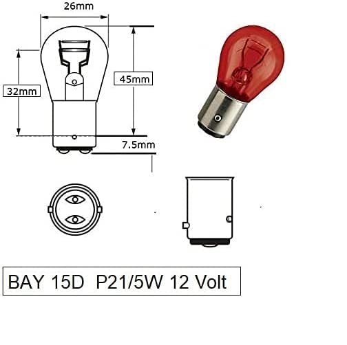 2X 1157 BAY15D P21/5W LED 7W 12V Birne Auto Blinker Bremslicht Lampe Glühbirnen