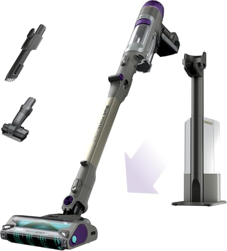 Shark Power Detect Clean & Empty Cordless Pet Vacuum Cleaner, 70 Minutes Run-Time, Mocha Grey/Brass, IP3251MET, 5 Years Warranty