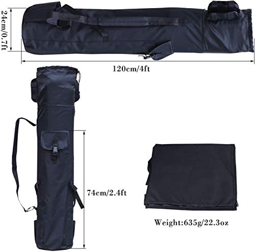 Sougayilang Angelruten-Tasche aus Segeltuch, Organizer, Aufbewahrungstasche für Angelrute und Rollen, Organizer für… – Bild 3