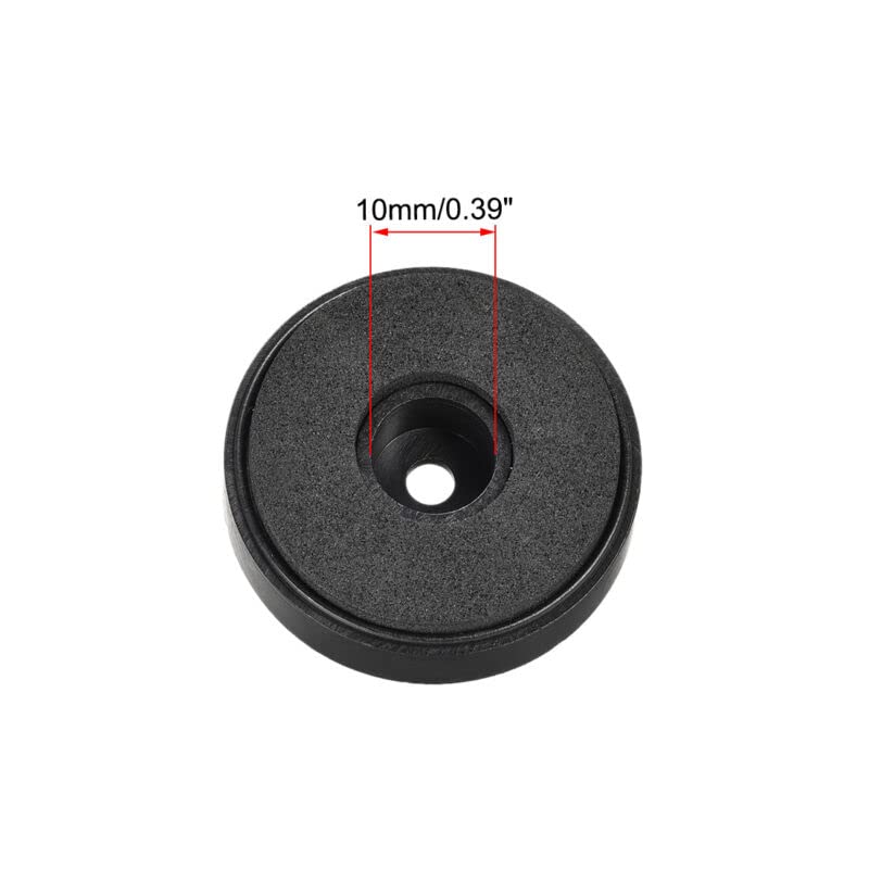 Tool parts 4 Pcs D40xH11.35mm Plastic Anti-Vibration Base Pad Stand for Speaker HiFi Black