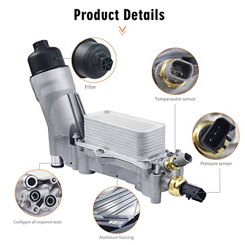 926-959 Kit de arrefecimento de óleo de carcaça do filtro de óleo do motor adequado para Jeep Wrangl