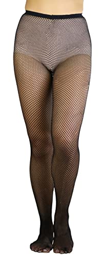 Image of ToBeInStyle Women's Sexy Vibrant Fine Classic Fishnet Full Footed Pantyhose