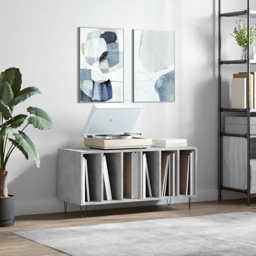 Estante estable de 100 cm con amplio espacio para LPs y equipos Hifi