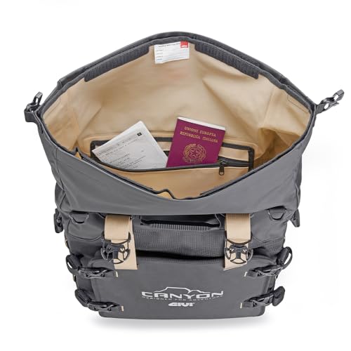 Par de alforjas laterales impermeables GIVI modelo GRT720B con capacidad 25+25 litros miniatura 5