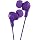 JVC HAFX5V GUMY Headphones - Grape Violet