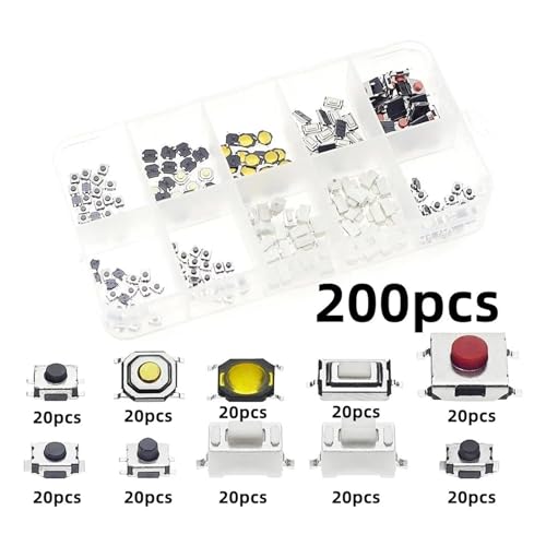 Kit combinación interruptor botón táctil momentáneo para prototipos de robótica DIY 3