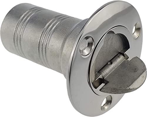 Llenador de cubierta DIESEL 1-1/2 inoxidable 316 tapa sin llave para tanque de basura naval