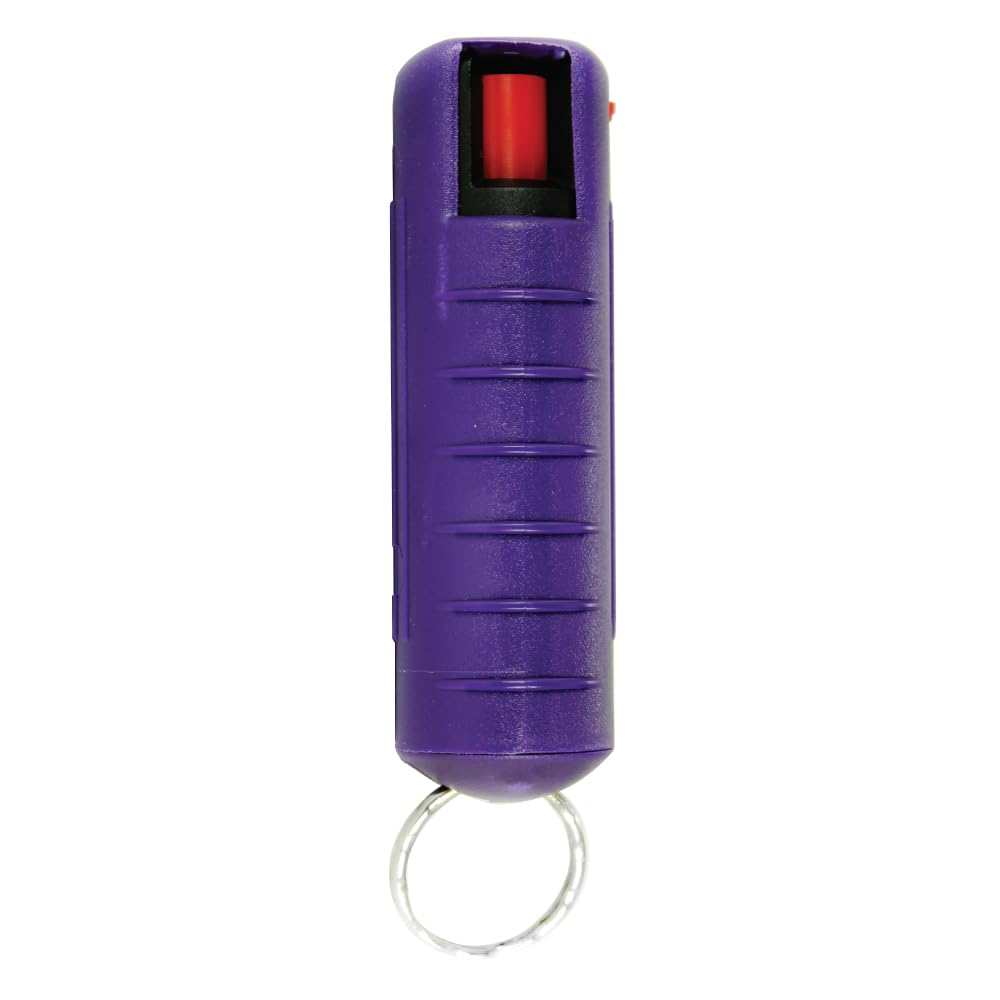 Streetwise 18 Pepper Spray Keychain for Women - Hard Case, Lab Certified Heat, Compact Spray with UV Dye & Twist Lock
