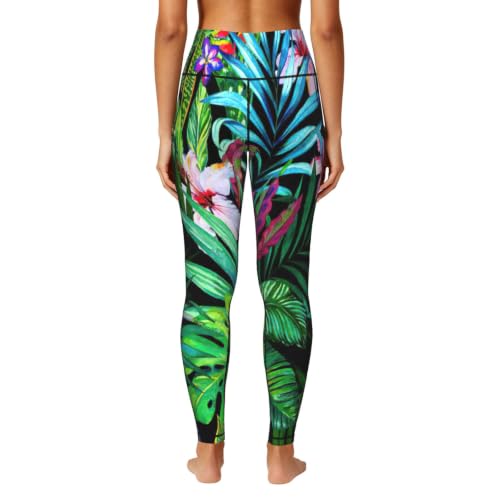 Pantalones de yoga estampados elásticos con bolsillos para mujer active 4