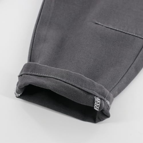 Kids Pants Boys with Solid Color, Boys Slacks Pull on Pants for Spring & Autumn4