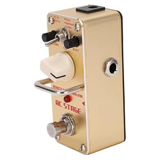 [VIBRANT TONE CAPTURE] Immerse yourself in exceptional sound quality with the Analog Folk Guitar Pedal, designed to convert electric guitar signals into rich, live-like tones. Experience bright and full-bodied sounds that emulate a real communication...