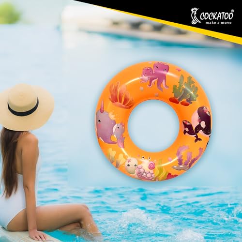 Image of Cockatoo Inflatable PVC Swimming Floats with Handles, Small Swimming Pool Floats
