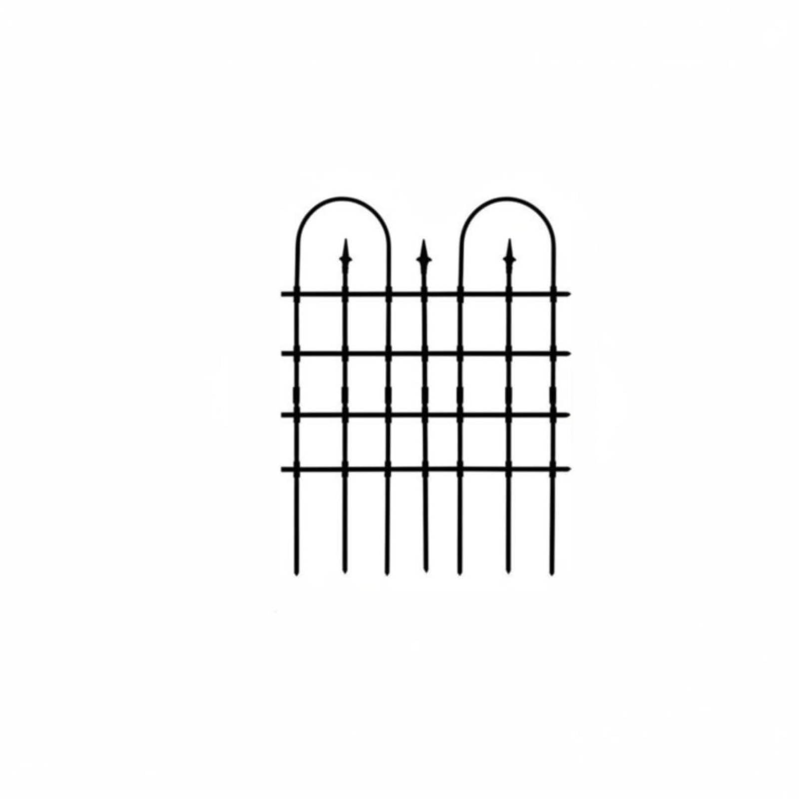 Climbing Plant Trellis Weather Resistant Ornamental Yard Fence Metal Iron Fence Panel 90-180cm Double Arch | Trellises | Garden Fencing | Yard, Garden & Outdoor Living-image-45