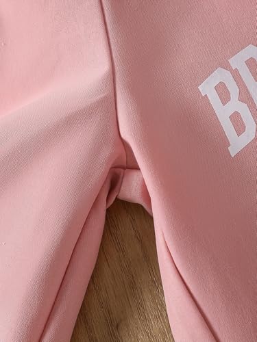 Girls 4 Pieces Outfits Short Sleeve Printed Tee Tops and Pants Set 4-12Y - Image 5