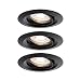 Produktbild Paulmann 93083 Nova Mini LED Einbauleuchte Basisset schwenkbar 66mm 15° 3x310lm incl. 3x4 Watt Einbaustrahler 2700 K Coin