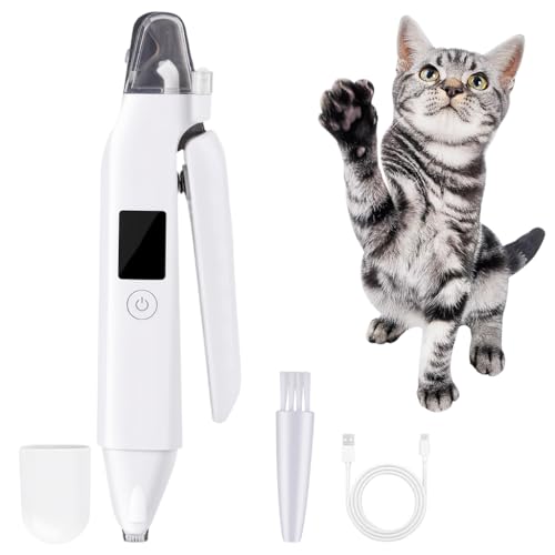 Image of Qpets 2-in-1 Pet Nail Clipper & Hair Trimmer with LED Light, IPX7 Waterproof, Illuminated Precision Paw Trimmer Dual Head Nail Clipper Grooming Tool for Dogs & Cats