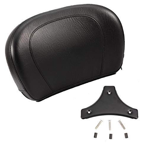 Innoglow 1X Motorcycle Black Detachable Stealth Sissy Bar Backrest Pad For Harley Hd Road King Street Electra Road Glide 2009-2014 #TOP21