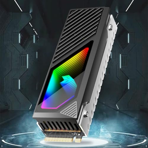 Uhidka Solid State Drive Cooler Built-inFan Hard Drive Heatsink 5V 3 Pin ARGB Brass Heat Sink A - Image 5