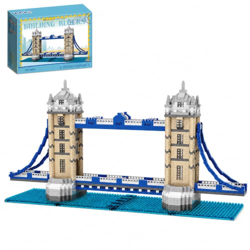 LQPFBSM London Tower Bridge Micro Mini Building Blocks Sets 1319 PCS