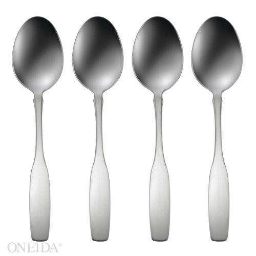Oneida Paul Revere Fine Flatware Dinner Spoons, Set of 4, 18/10 Stainless Steel