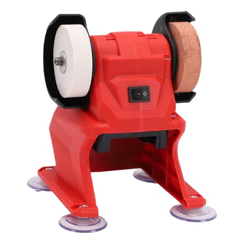 Mini amoladora de banco y pulidora de sobremesa con discos de 70mm 4