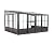 Sojag 440-9163025 Charleston Solarium Wall-Mounted Sunroom with Mosquito Nets, 10' x 13', Dark Grey
